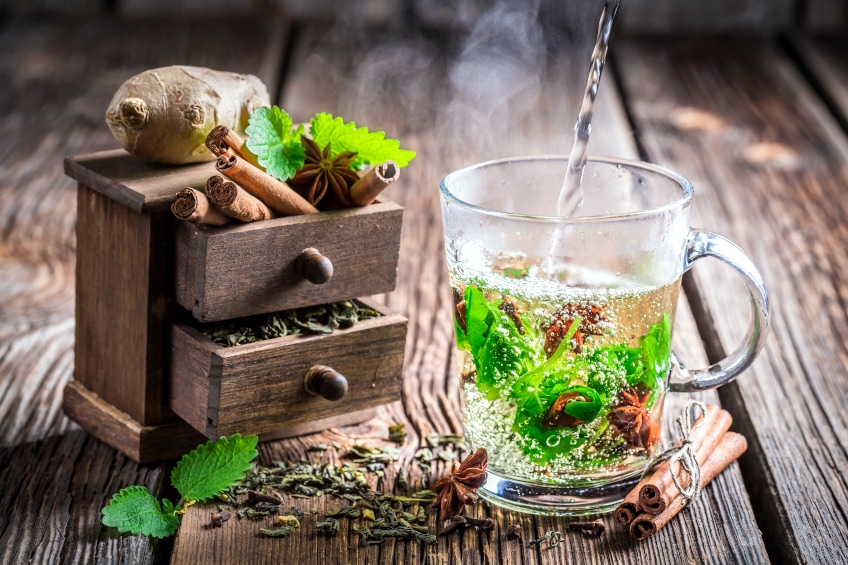 Mint Herb Tea with Spices